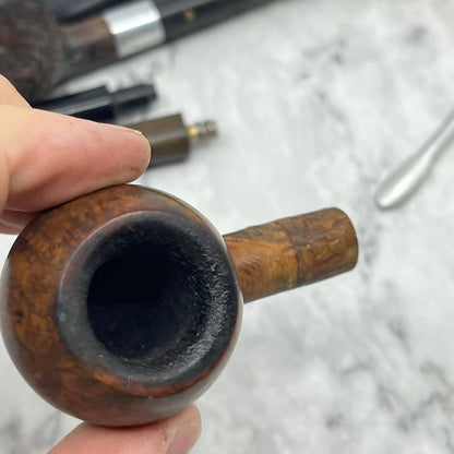 Vintage Tobacco Smoking Estate Pipe and Accessories Lot TJ9-4