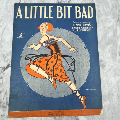 A Little Bit Bad Benny Davis Larry Conley Al Eldridge 1925 Sheet Music TK2-SM4