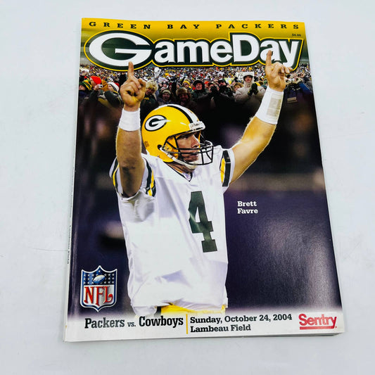 October 24, 2004 GREEN BAY PACKERS program GAMEDAY vs Dallas Cowboys BA4