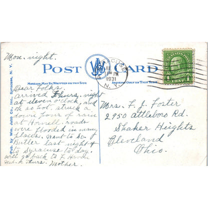 The Stadium Syracuse University NY 1931 Original Postcard P1-13
