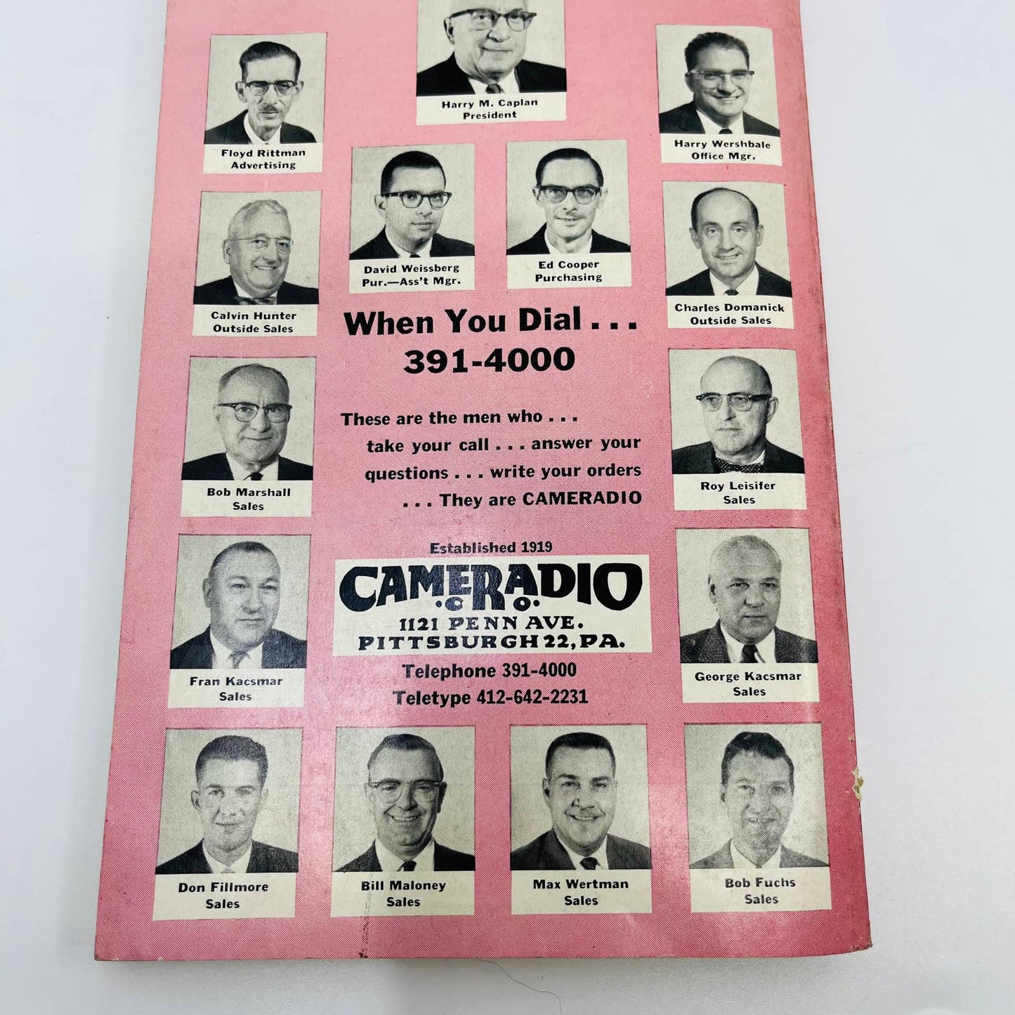 1963 Cameradio Electronics Catalog Radios Phonos Pittsburgh PA TD5