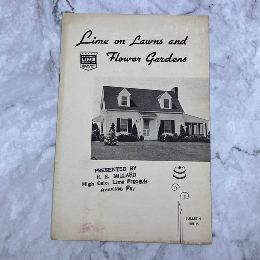 1937 Lime on Lawns & Flower Gardens H.E. Millard Lime and Stone Company TI6