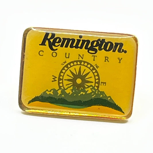 Vintage Remington Country Enamel Pin Pinback Button SD8