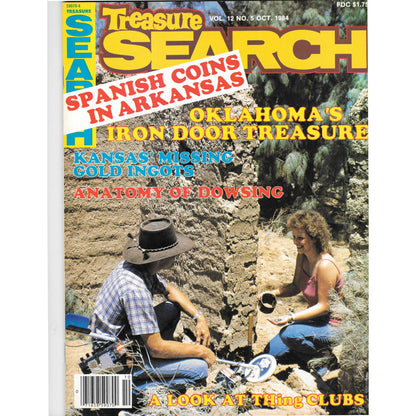 Treasure Search Magazine 1984 October Metal Detecting Gold Diamonds M2