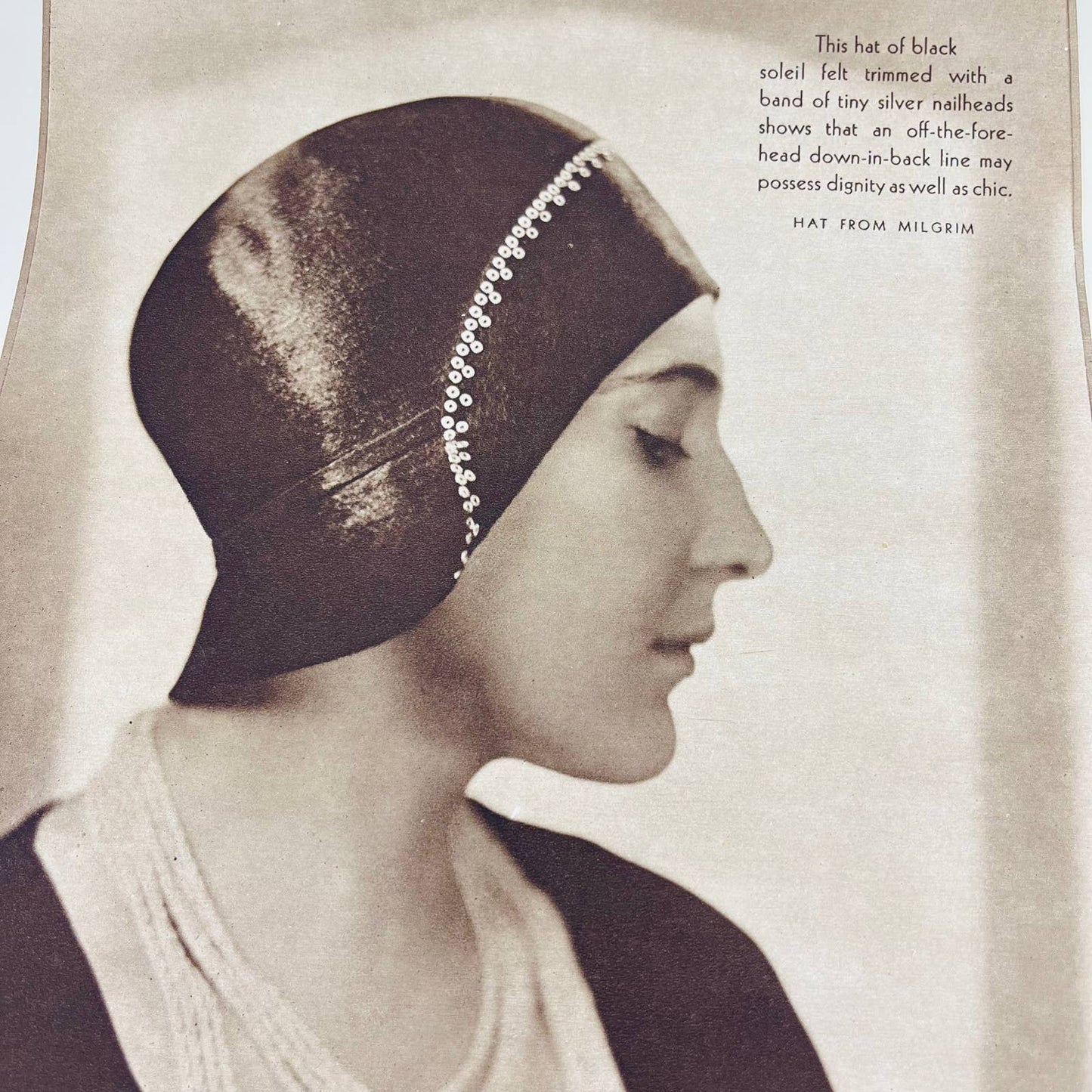 1929 Fashion Flapper Hats Pictorial Series Woman’s Home Companion 11 x 14 FL1