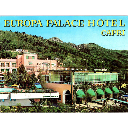 1960s Europa Palace Hotel - Capri Travel Brochure SE3