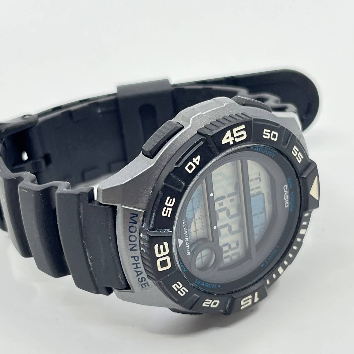 Casio Men's Quartz Illuminator Moon Phase Tide Graph 46mm Watch WS1100H-1AV SD4