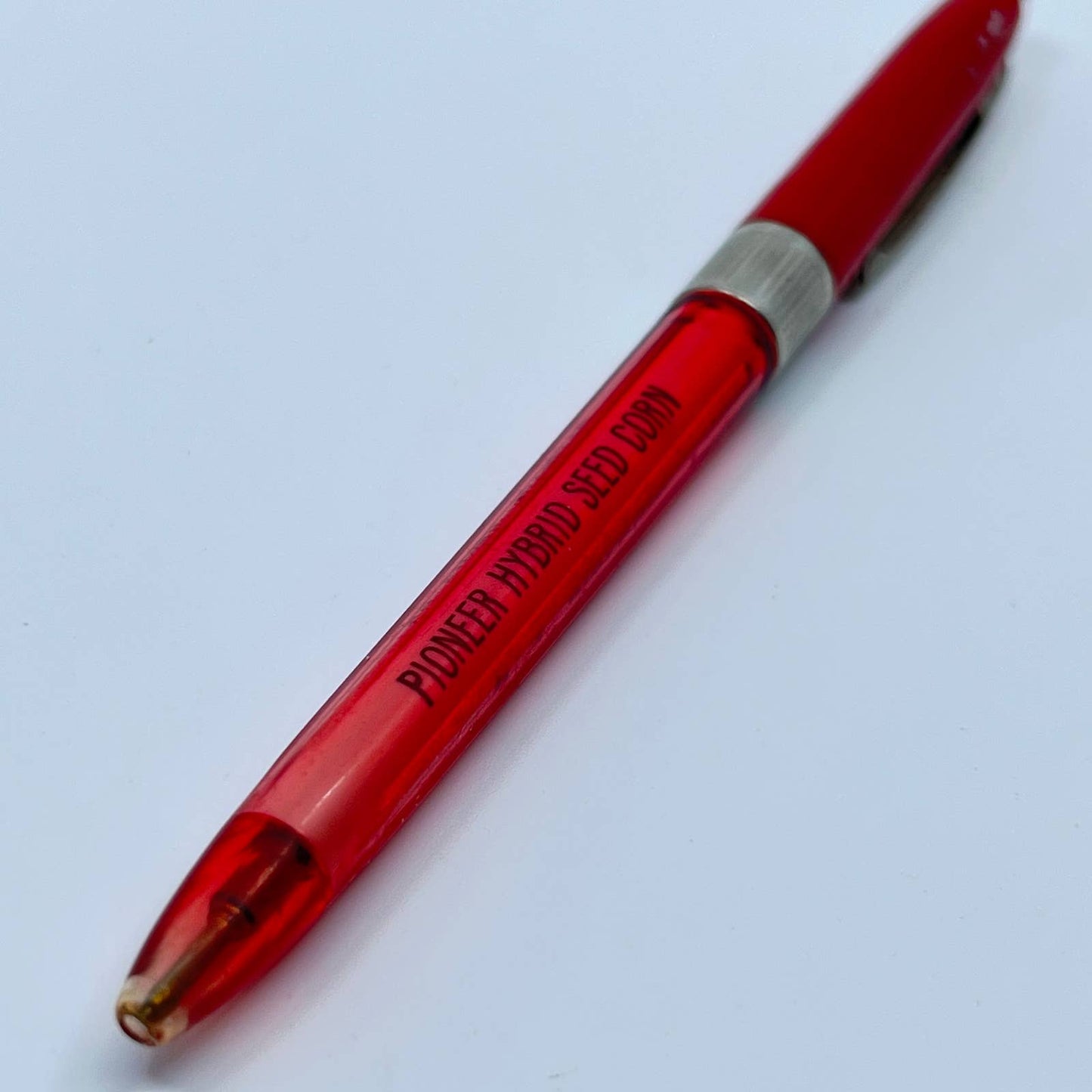 VTG Advertising Pen Red C.A. Ricedorf Pioneer Seed Corn Rheems PA SC3