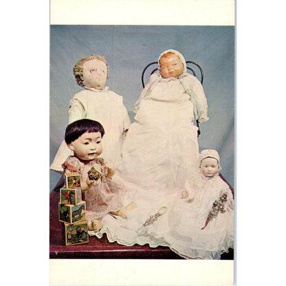 Baby Doll Display Beecher Rag Doll Mary Merritts Doll Museum Postcard PB5
