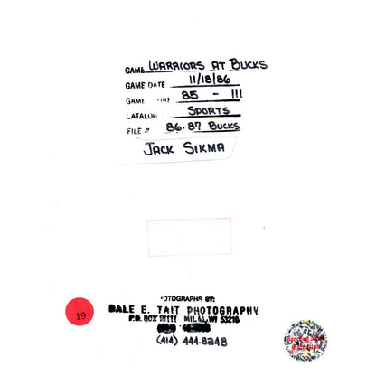 1986 Press Photo Basketball NBA Milwaukee Bucks Jack Sikma 8x10" AD3-5