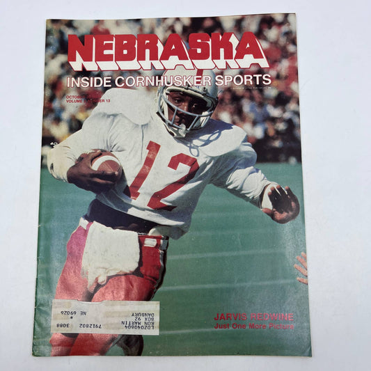 1979 Oct 20 - Nebraska Inside Cornhusker Sports Magazine - Jarvis Redwine TH7