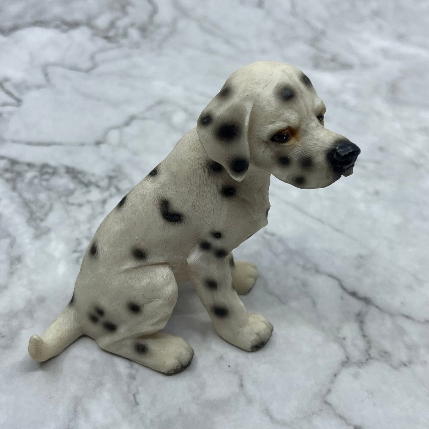 Vintage Hand Painted Cast Resin Dalmatian Dog Figurine 3.5” TK3