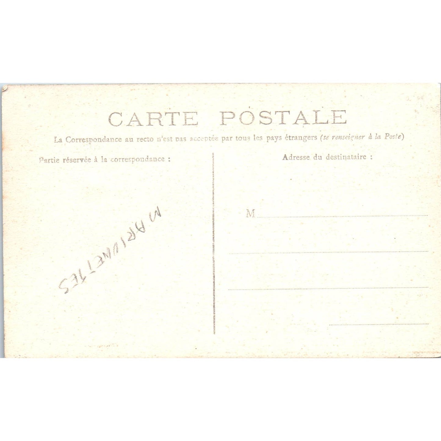 Antique Postcard RPPC Chateau de Nohant Theatre des Marionettes A. Dumas SE8