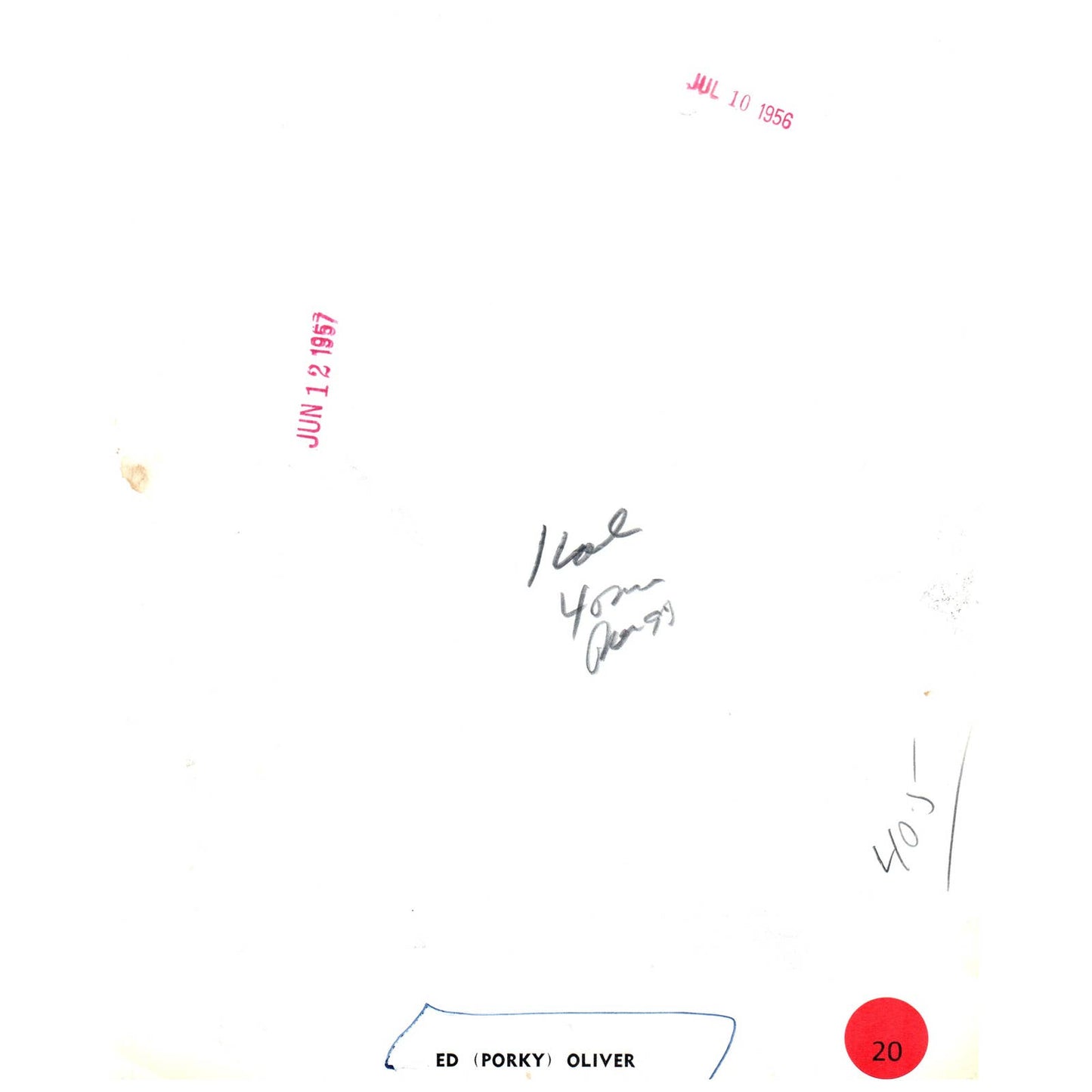 1957 Original Press Photo Golf Ed Porky Oliver Tees Off 8x10" AD2