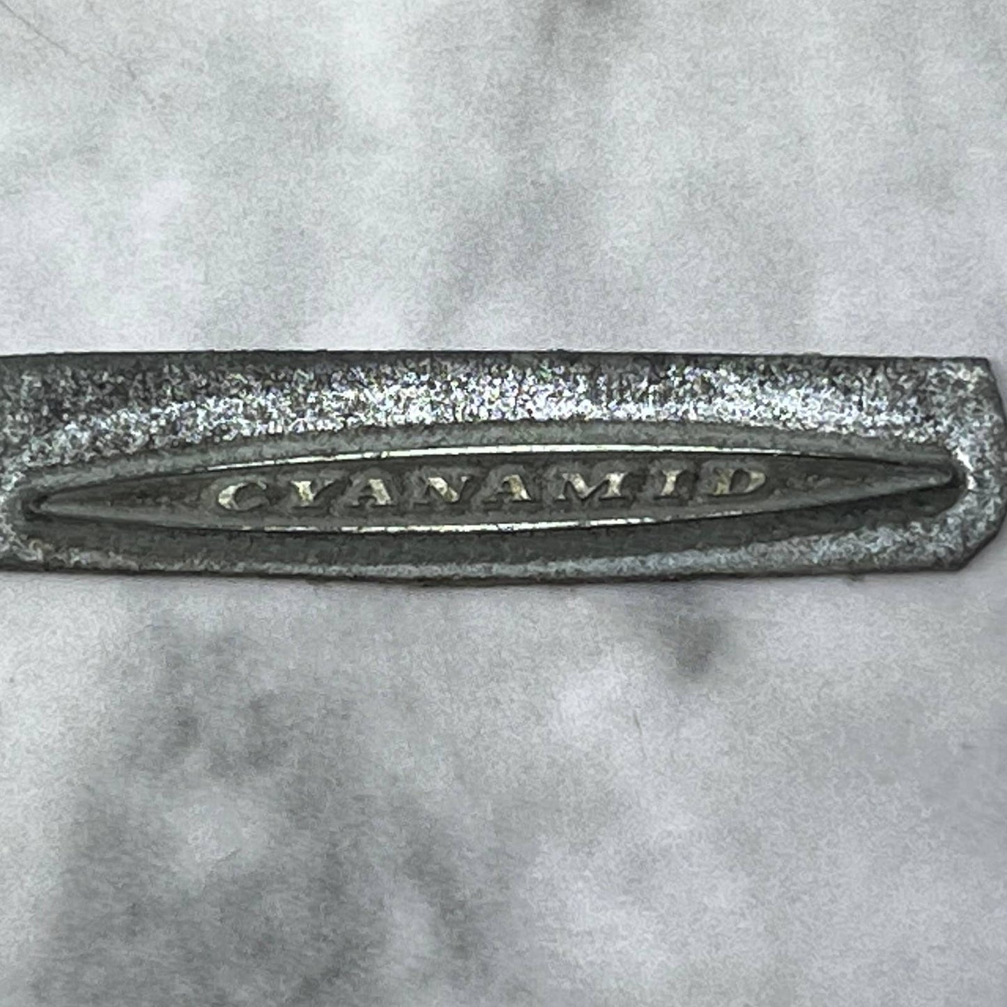 Vintage Printing Letterpress Printers Block Plate CYANAMID SE819