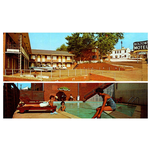 Bolton's Motel Tuscaloosa Alabama - Postcard TJ8-2