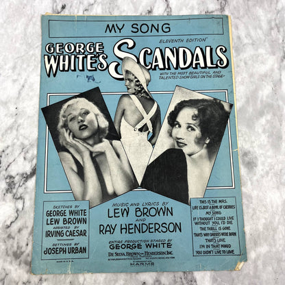 My Song George White's Scandals Lew Brown 1931 Sheet Music TK2-SM