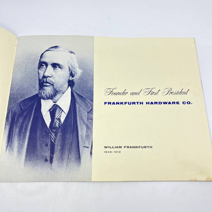 1961 Frankfurth Hardware Co. Milwaukee 100 Years of Service Anniversary Book TF9