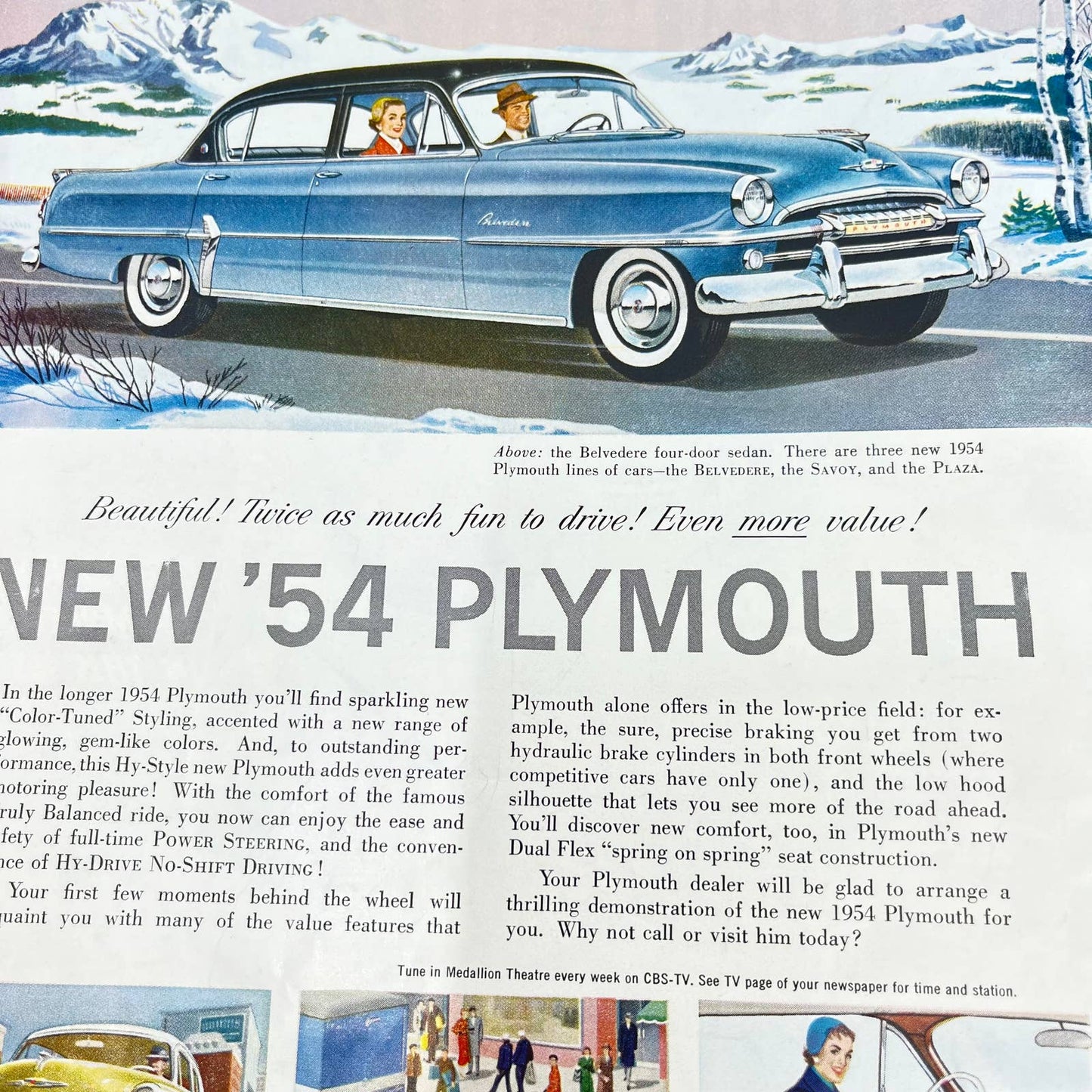 The American Magazine Dec 1953   Christmas Tree Baby Cover Plain Girls TC6