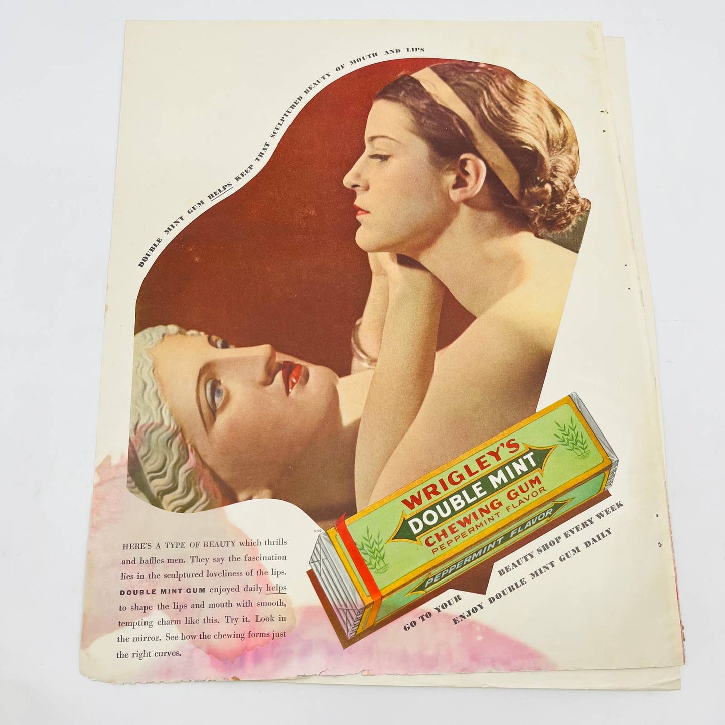 1927-30 Set 3 Wrigley’s Spearmint Doublemint Gum Original Print Ads 10x13.5” TA8