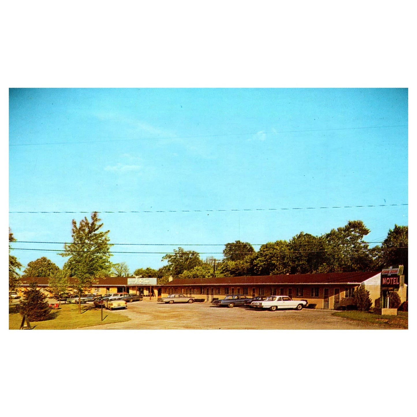 Vintage Postcard Crossroads Motel Cincinnati Ohio Howard & Catherine Frank TJ7-1