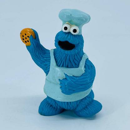 Muppets COOKIE MONSTER CHEF BAKER FIGURE TARA TOY SESAME STREET 3” SC4