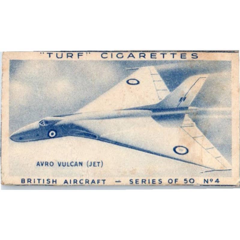 Turf Cigarette Card British Aircraft #4 Avro Vulcan Jet SE5