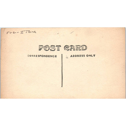 Antique Postcard RPPC Tugboat and Sailboat c1910 SE8