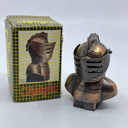 1970s Knight Armor Die Cast Pencil Sharpener w Box Dollhouse Miniature TF6