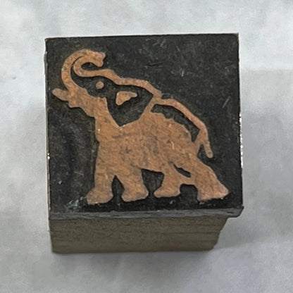 Vintage Printing Letterpress Printers Block Plate Elephant SE826