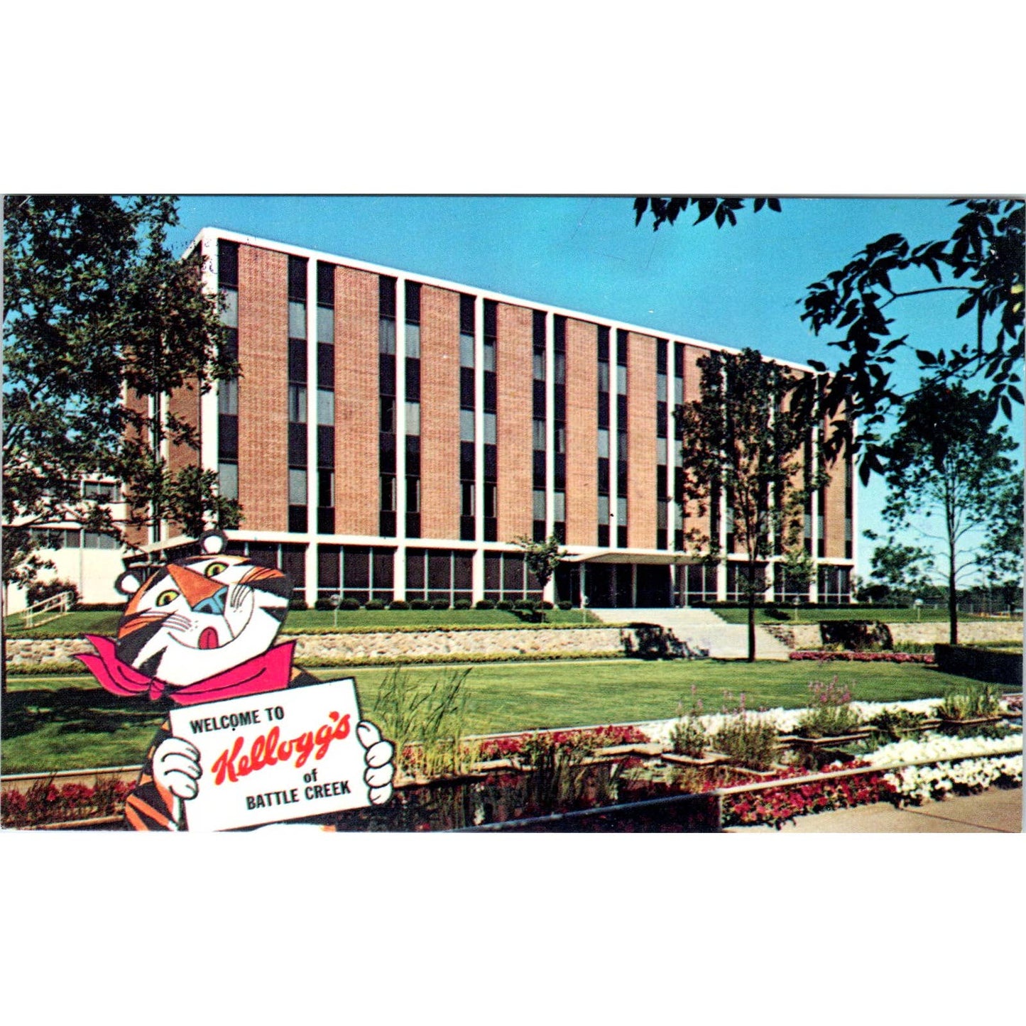 Kellogg Company Battle Creek Michigan Tony Tiger Original Postcard TJ9-P2