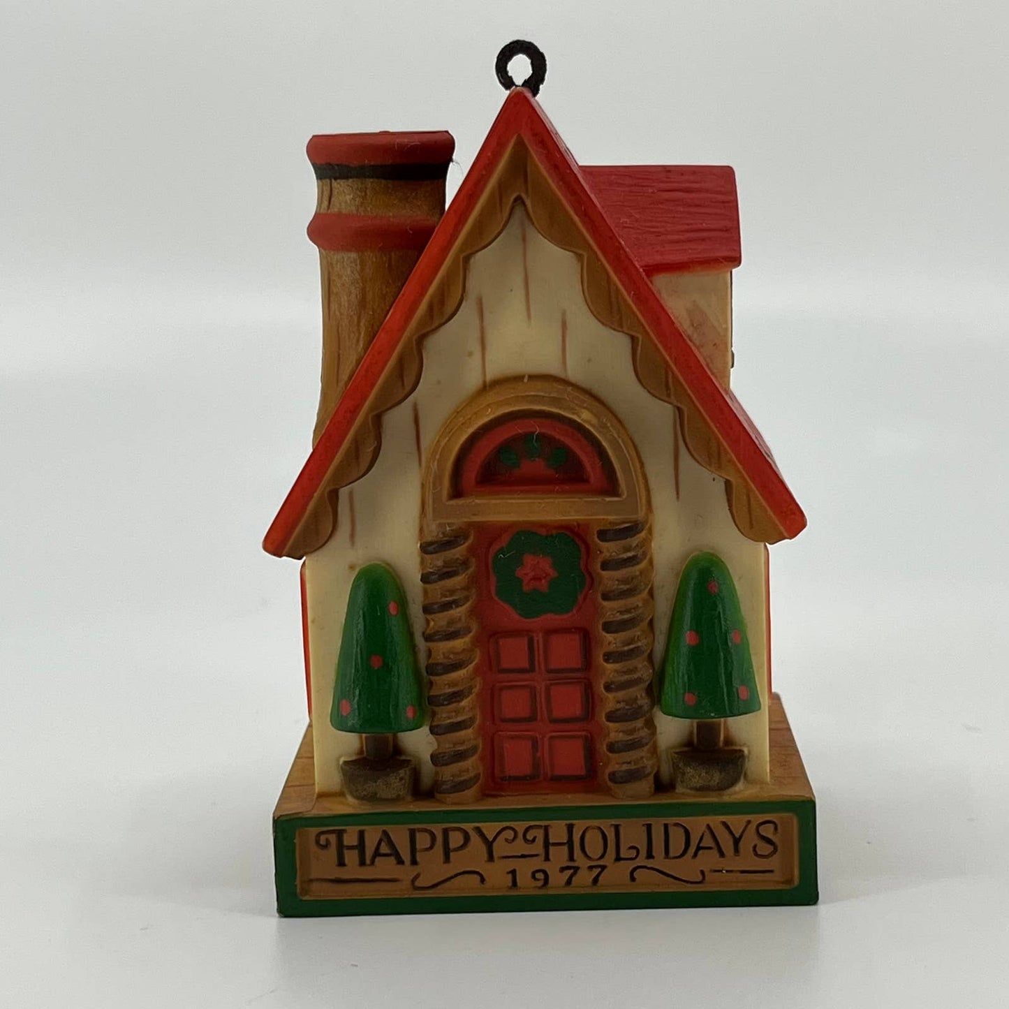 Vintage 1977 HALLMARK YESTERYEARS Collection HOUSE Christmas Ornament SA2