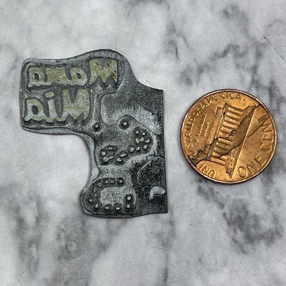 Vintage Printing Letterpress Printers Block Plate Mama Mia TJ54
