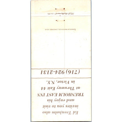 The Mill Restaurant Honeoye Falls NY Advertising Matchbook Cover SA1-M11