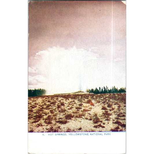 Hot Springs - Yellowstone Park Original Postcard TK1-P14
