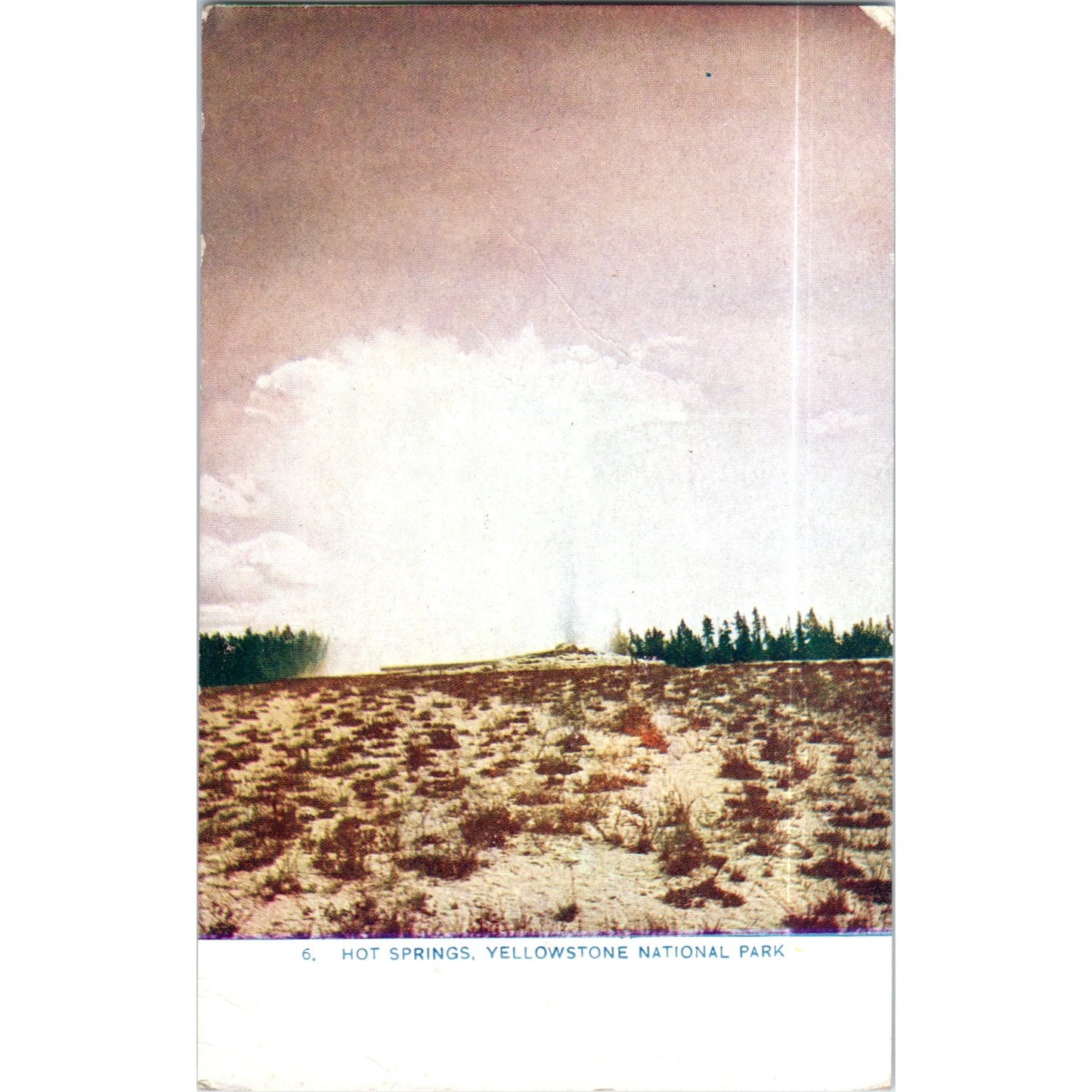 Hot Springs - Yellowstone Park Original Postcard P2-12