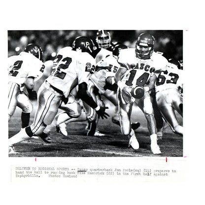 1988 Press Photo Football Pasco High School Jon Poole & Mike Hambrick 8x10" AD3