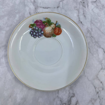 Vintage Fine China Saucer ONLY Fruit Apple Plum Grapes Pear Japan TA7-9