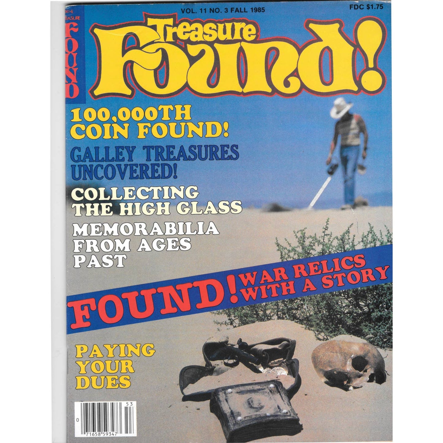 Treasure Found! Magazine 1985 Fall Metal Detecting Gold Diamonds M2