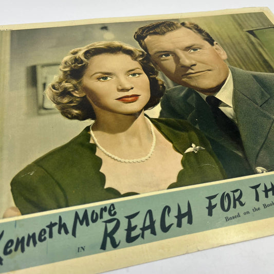 1956 Reach for the Sky Kenneth Moore 11x14 British Lobby Card 5 FL4