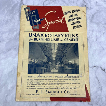 1945 Pit and Quarry Special Magazine Unax Rotary Kilns F.L. Smidth & Co TI6