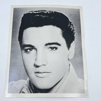 Vintage Elvis Presley Head Shot Portrait Black & White 8x10 AB4-7