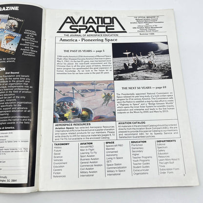 1986 Summer Aviation Space Magazine America Pioneering Space TF7