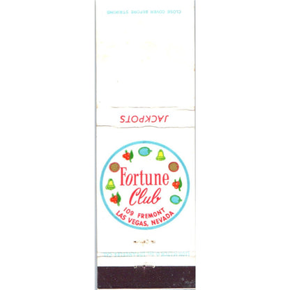 Fortune Club Las Vegas Nevada Advertising Matchbook Cover MM9-2