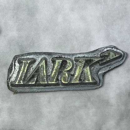 Vintage Printing Letterpress Printers Block Plate LARK Logo TJ58