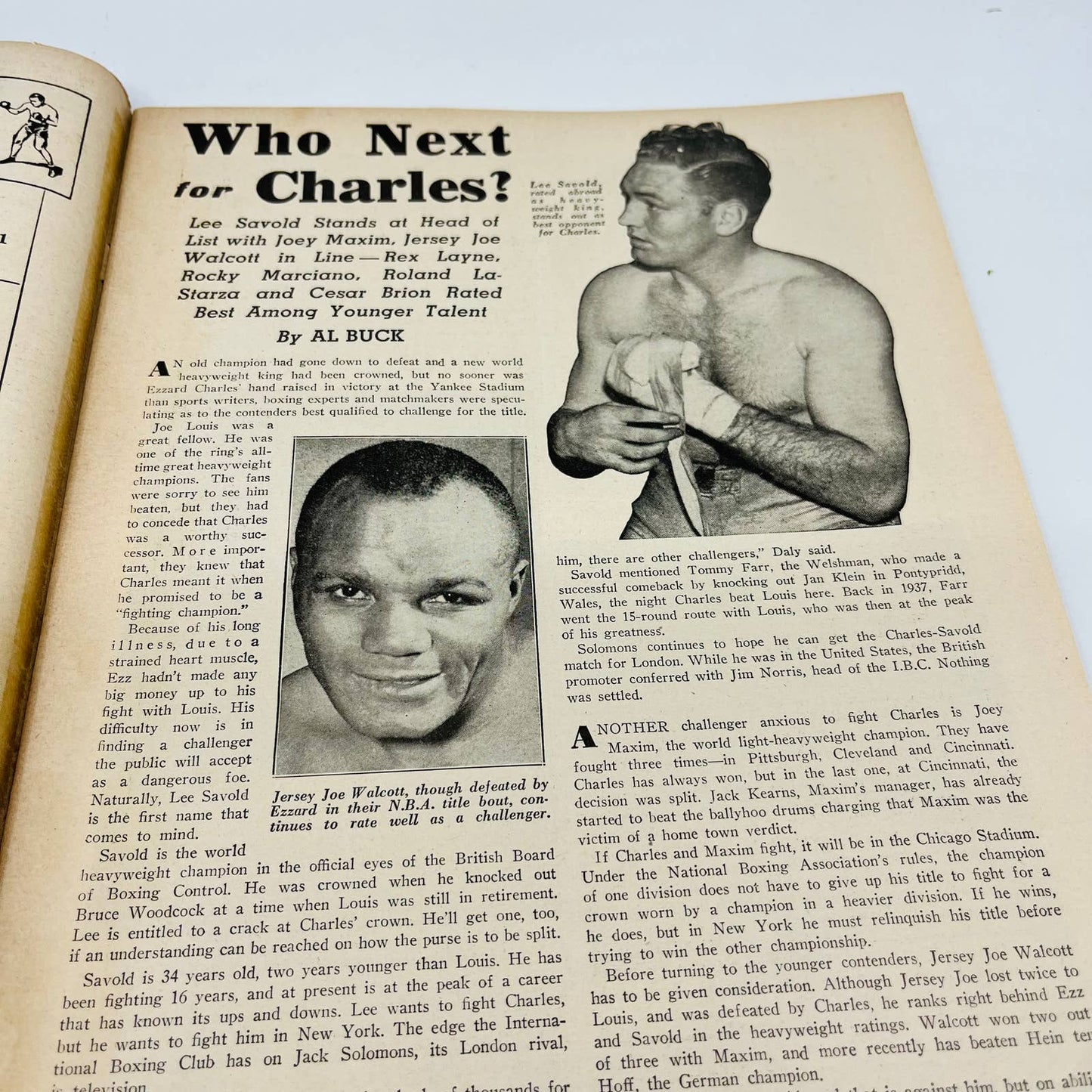 1950 Dec - The Ring Boxing Magazine – Ezzard Charles Cover Louis-Charles TA5