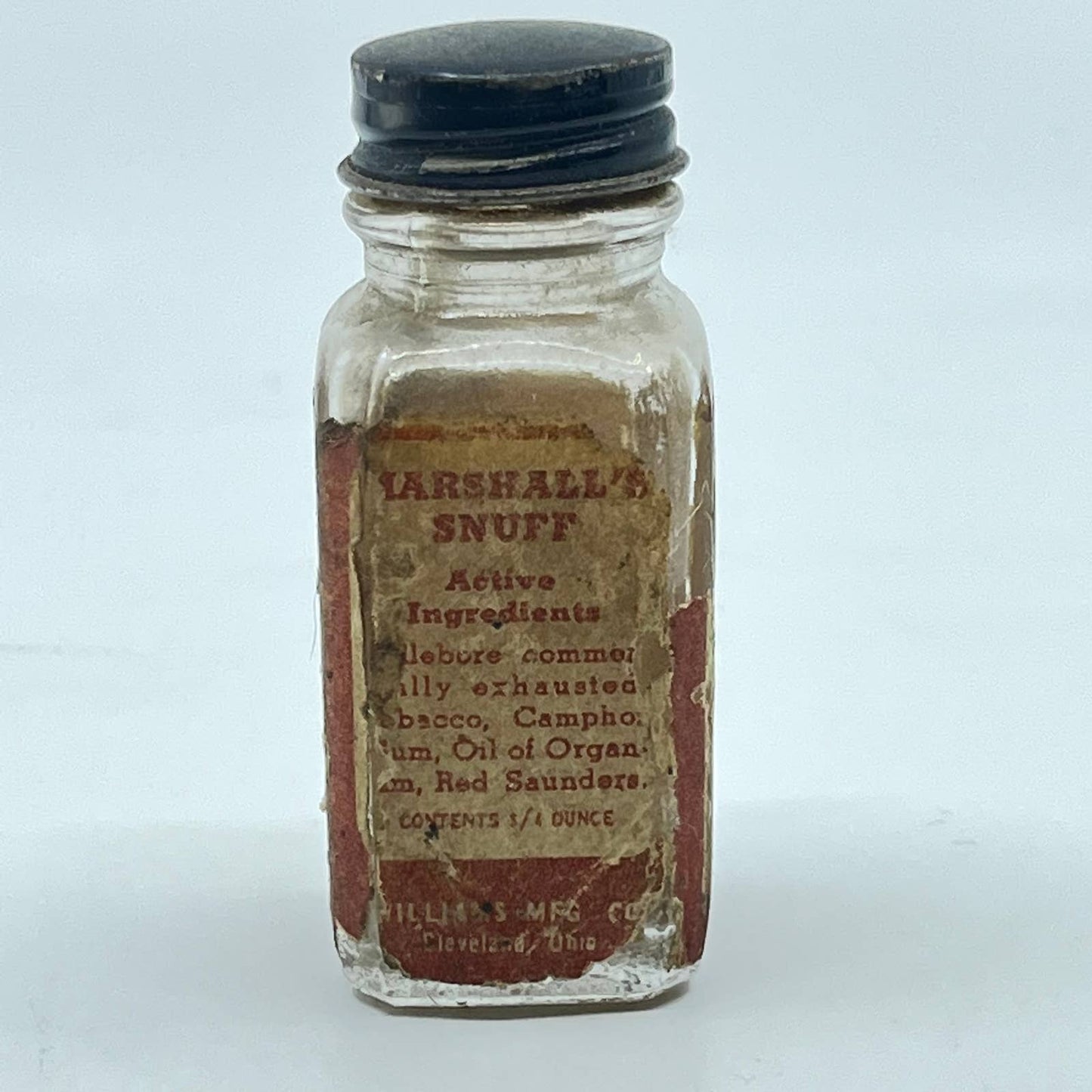 Antique Marshall’s Snuff Tobacco JAR ONLY SC8