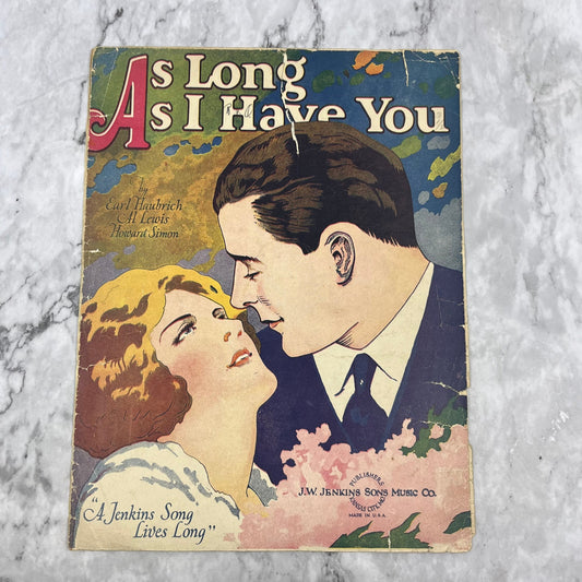 As Long As I Have You - Haubrich, Lewis, and Simon - 1926 sheet music V38