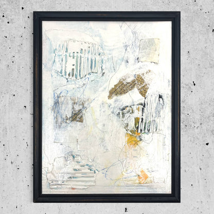 Original Framed Mixed Media Abstract Art Painting 10x13 “Rusk" With COA TK1