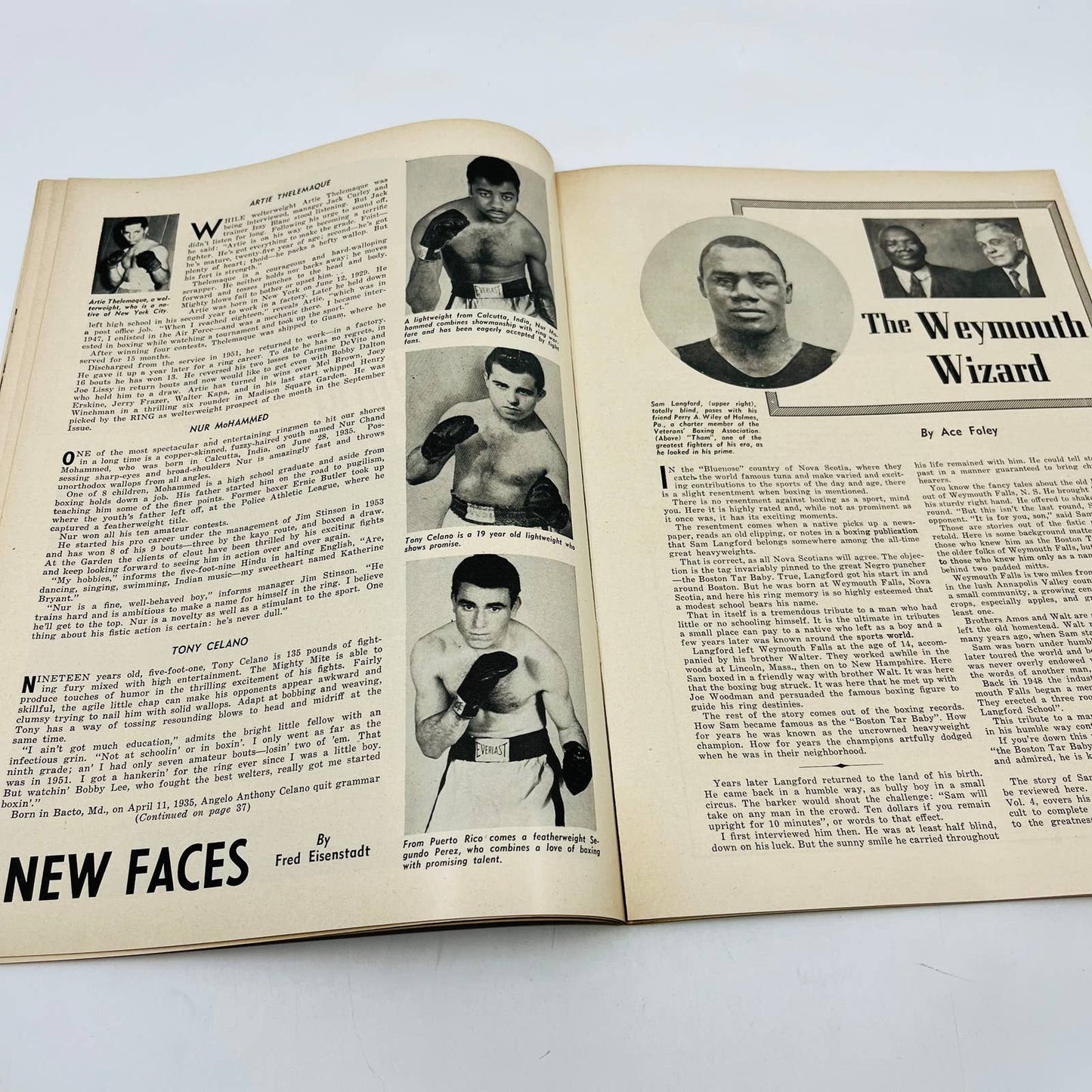 1954 Oct - The Ring Boxing Magazine – Hall of Fame Cover Rocky Marciano TA5